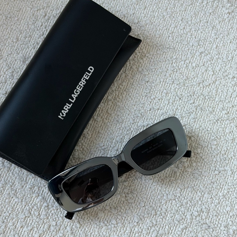 Karl Lagerfeld Gray and Black Sunglasses